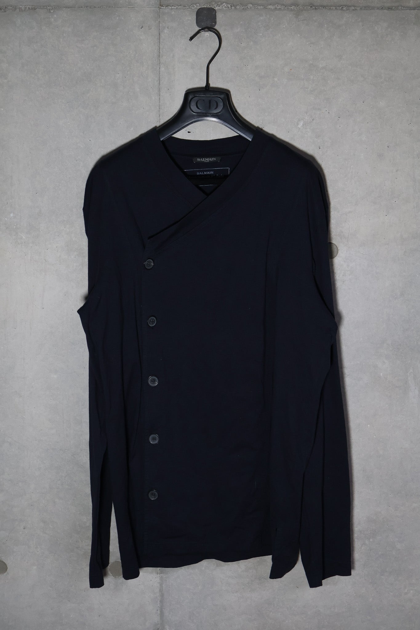 Balmain AW13 Asymmetrical Fencing Button Up Shirt