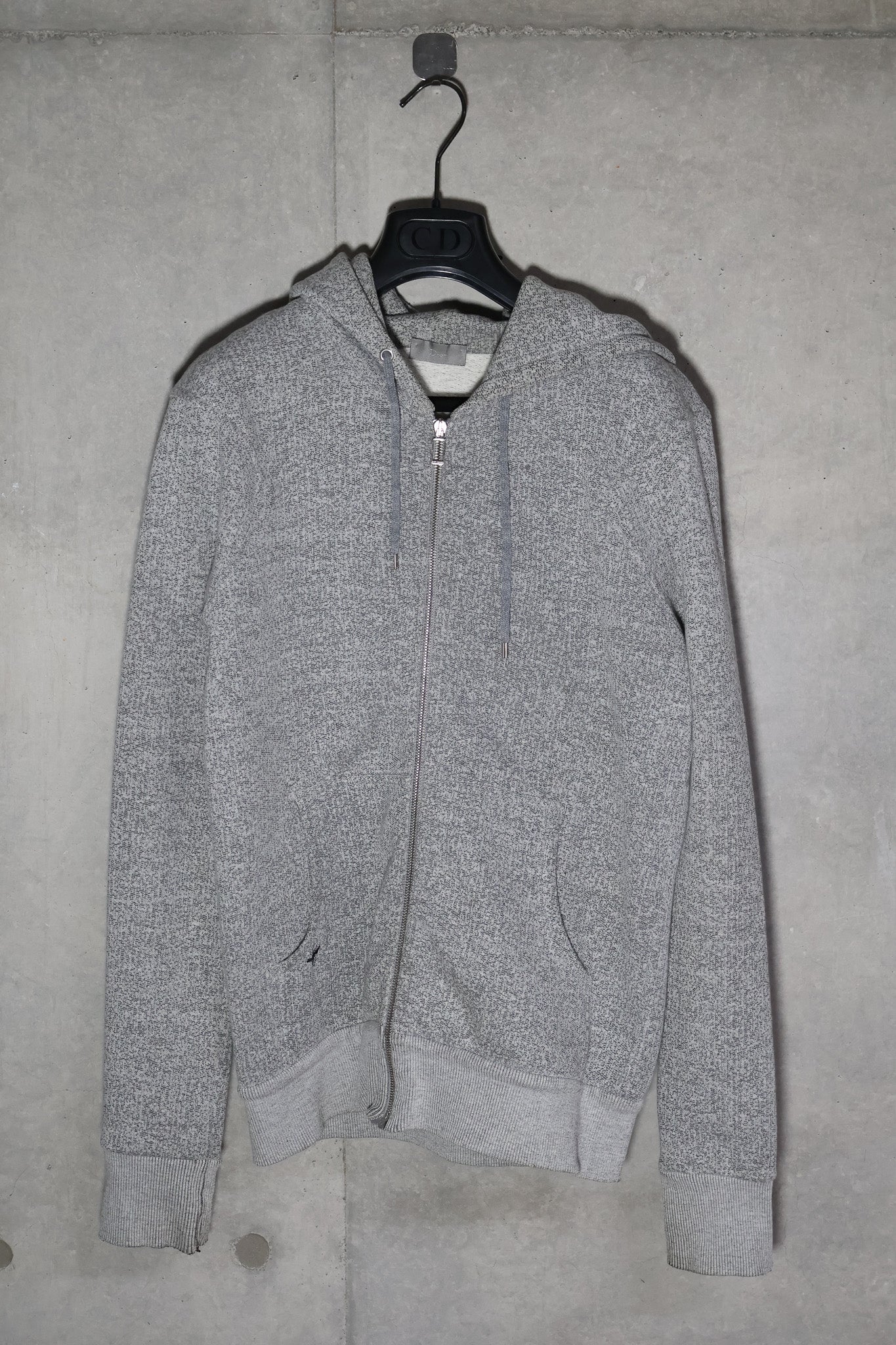 Dior Homme AW09 Heather Grey Zip Up Hoodie