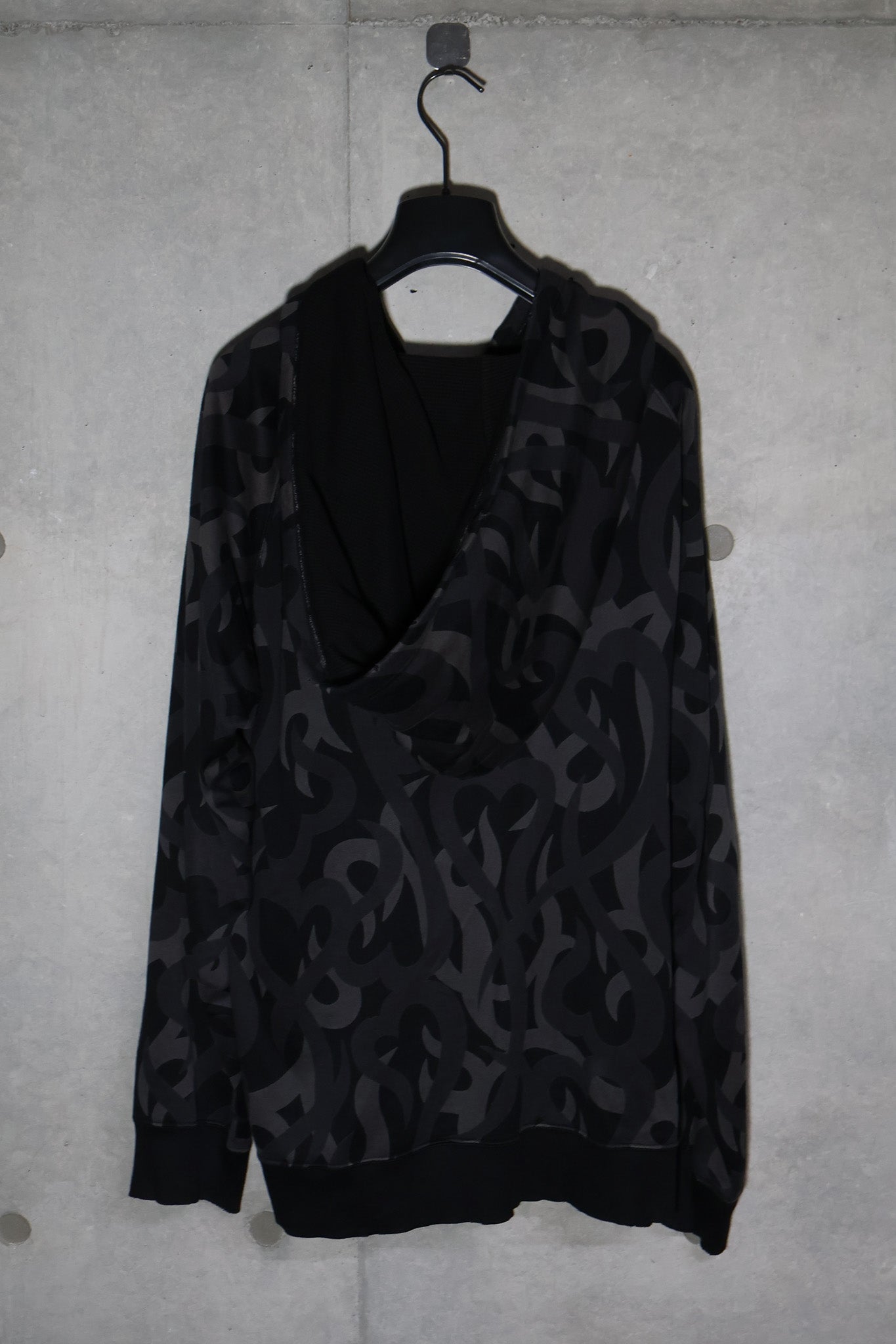 Number (N)ine AW04 Black Tribal Zip Up Hoodie