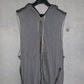 Balmain SS11 Sleeveless Tiger Emblem Zip Hoodie