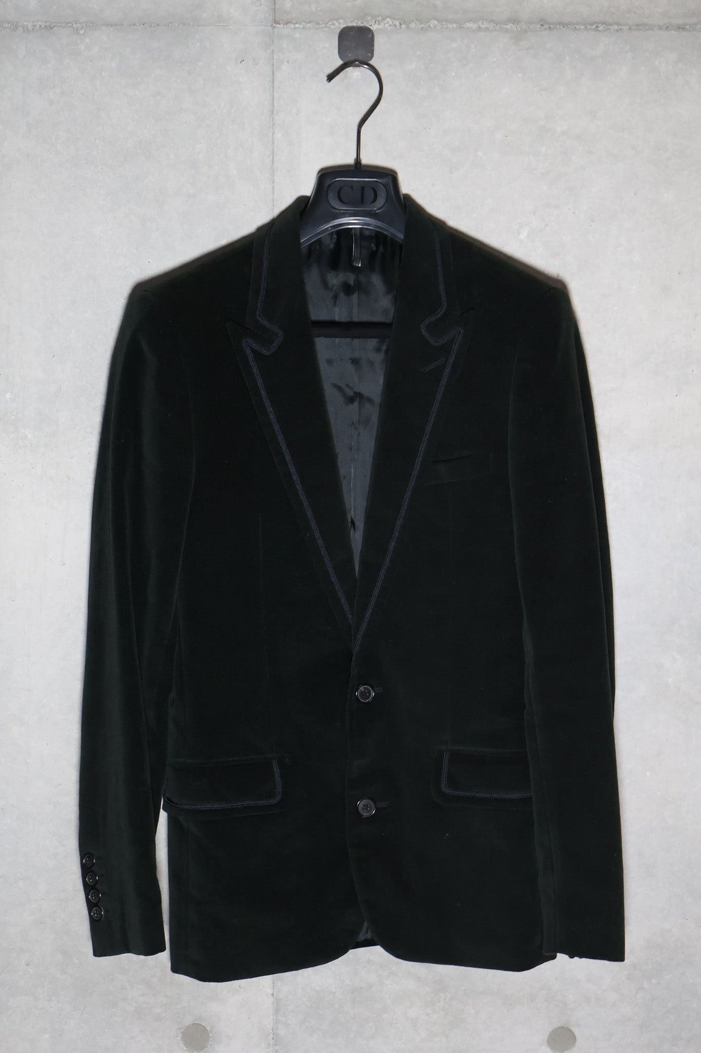 Dior Homme AW05 Runway Velvet Piping Blazer