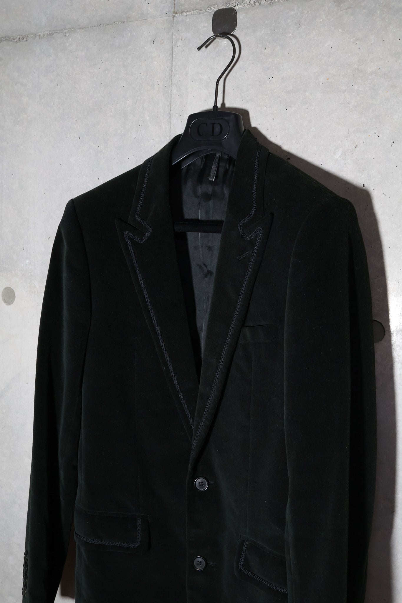 Dior Homme AW05 Runway Velvet Piping Blazer