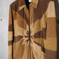 Saint Laurent SS15 Runway Suede Patchwork Jacket
