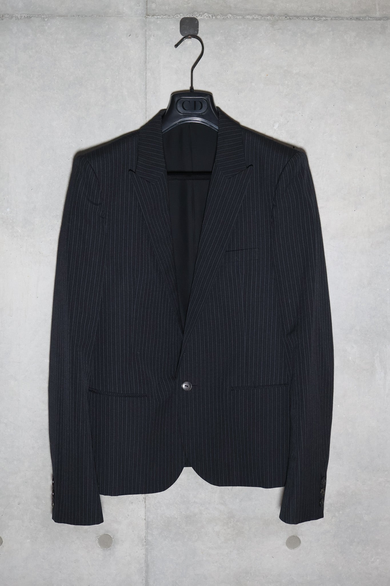 Number (N)ine AW05 The High Streets Peak Lapel Pinstripe Blazer