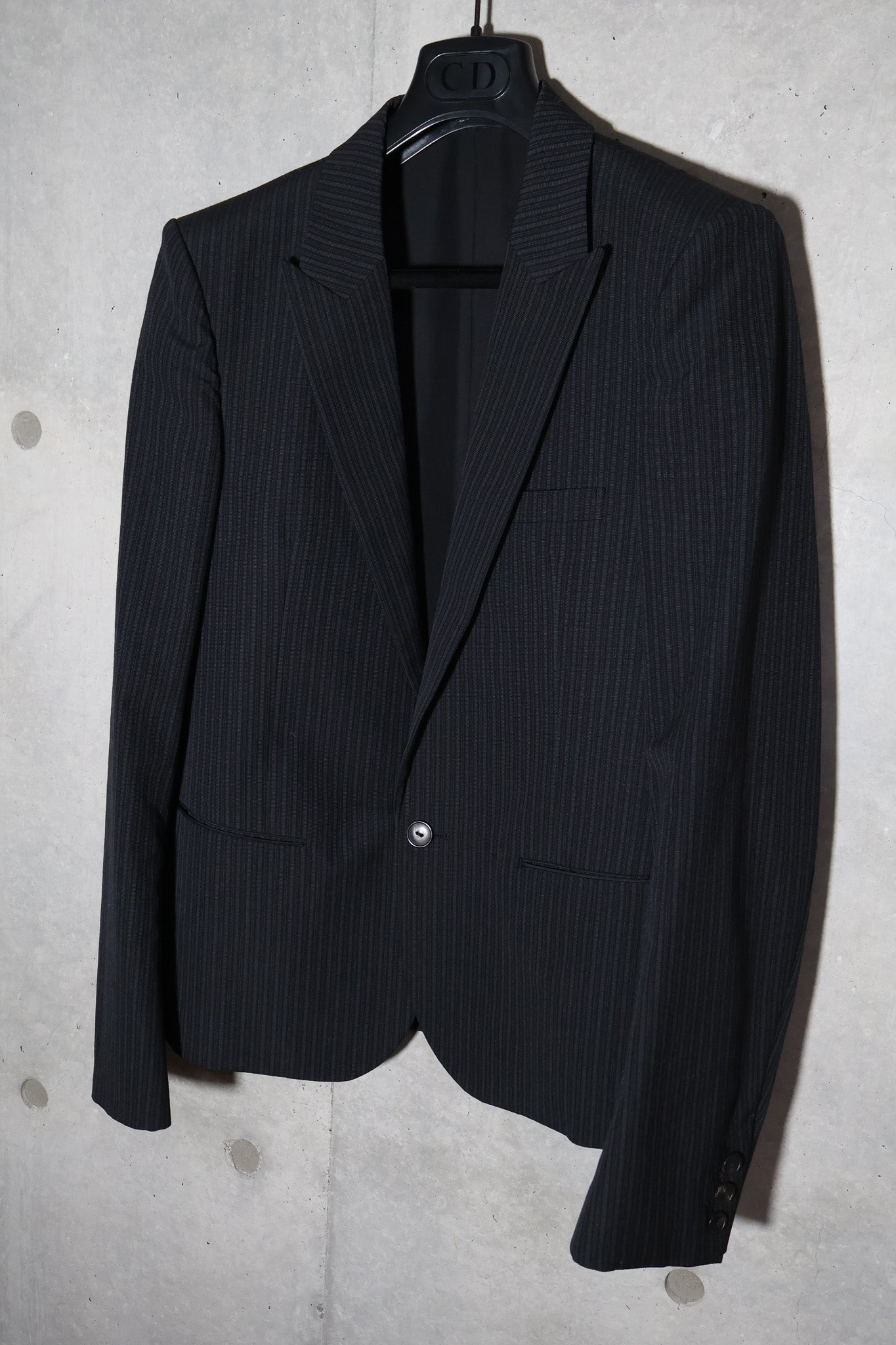Number (N)ine AW05 The High Streets Peak Lapel Pinstripe Blazer