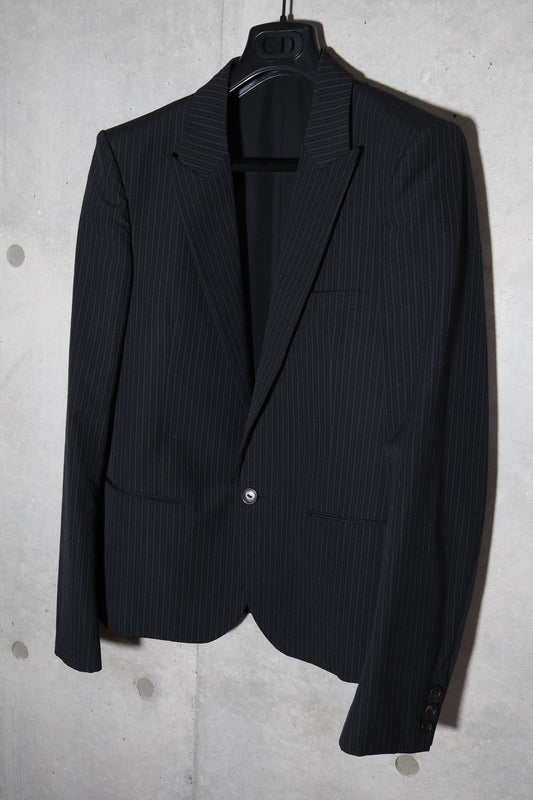 Number (N)ine AW05 The High Streets Peak Lapel Pinstripe Blazer