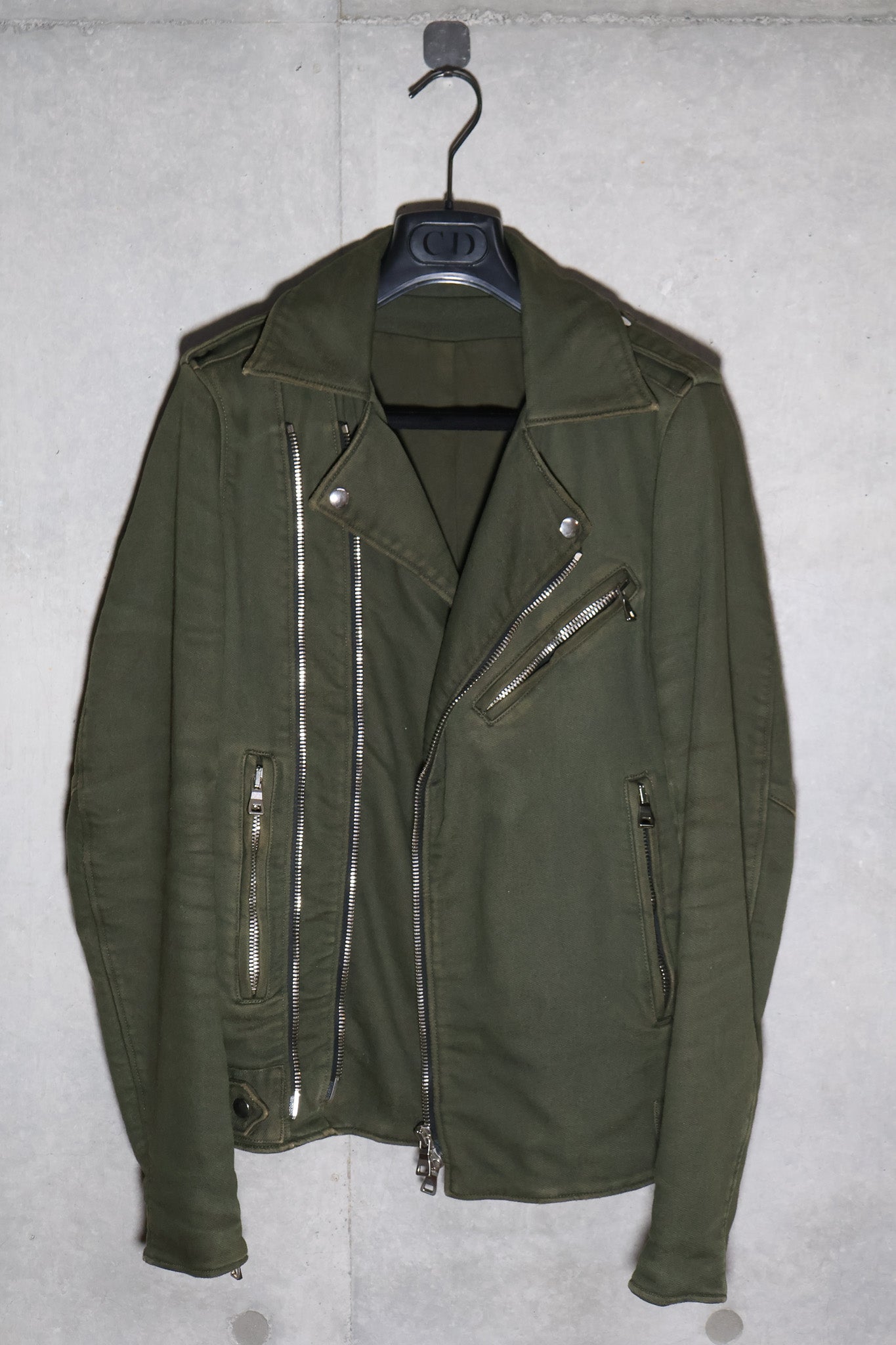 Balmain AW14 Khaki Military Perfecto Jacket