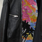 Saint Laurent SS16 Sample Sequin Palm Tree Cafe Racer Leather Jacket