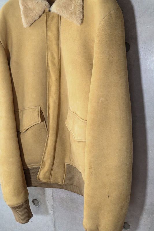 Dior Homme AW04 Runway Mouton Aviator Jacket