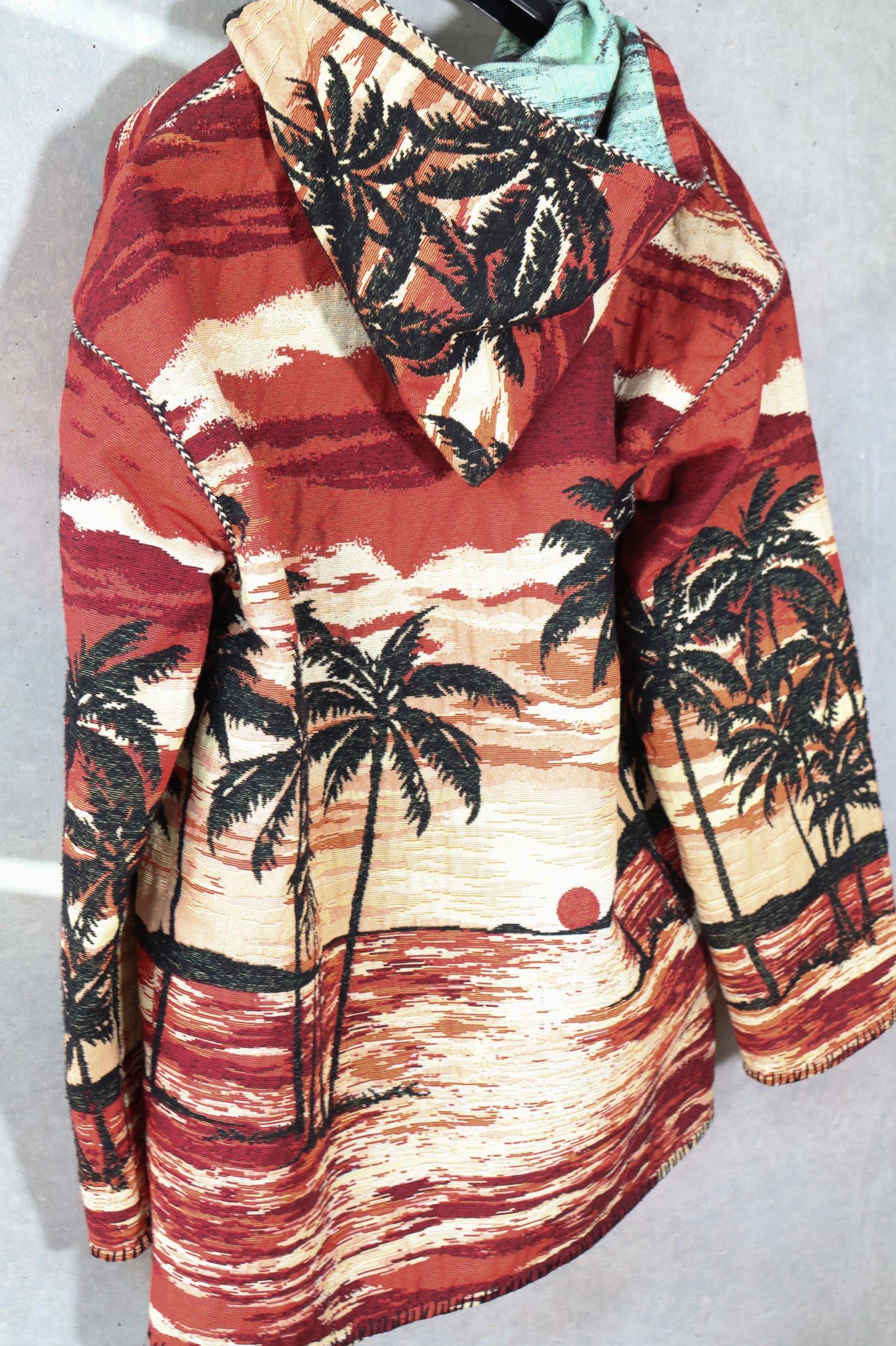 Saint Laurent SS16 Surf Sound Palm Tree Knit Poncho