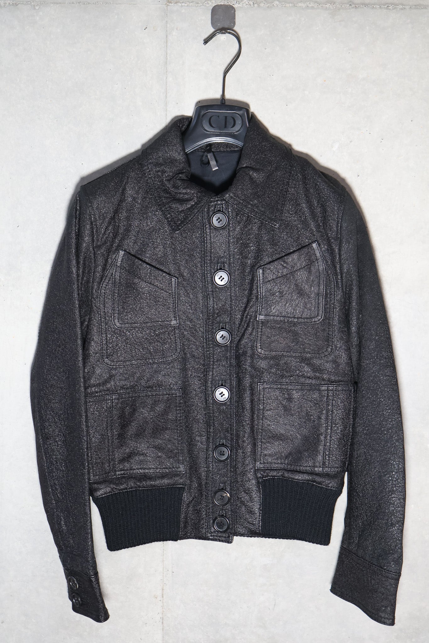 Dior Homme AW06 Blistered 4 Pocket Leather Jacket