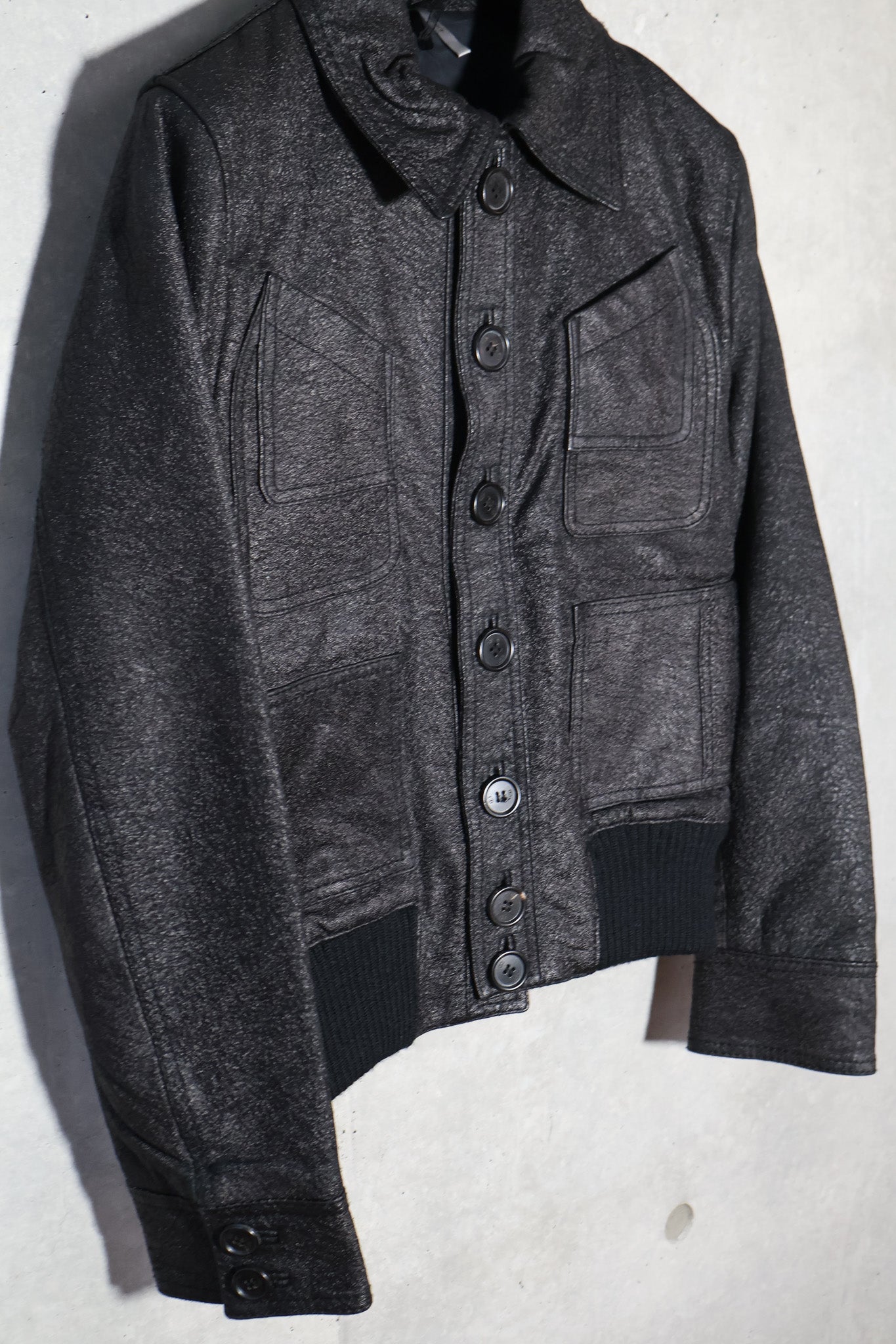Dior Homme AW06 Blistered 4 Pocket Leather Jacket