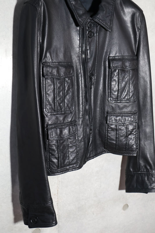 Dior Homme SS06 4 Pocket Leather Jacket