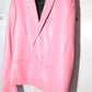 Dior Homme SS05 Runway Pink Leather 1B Blazer