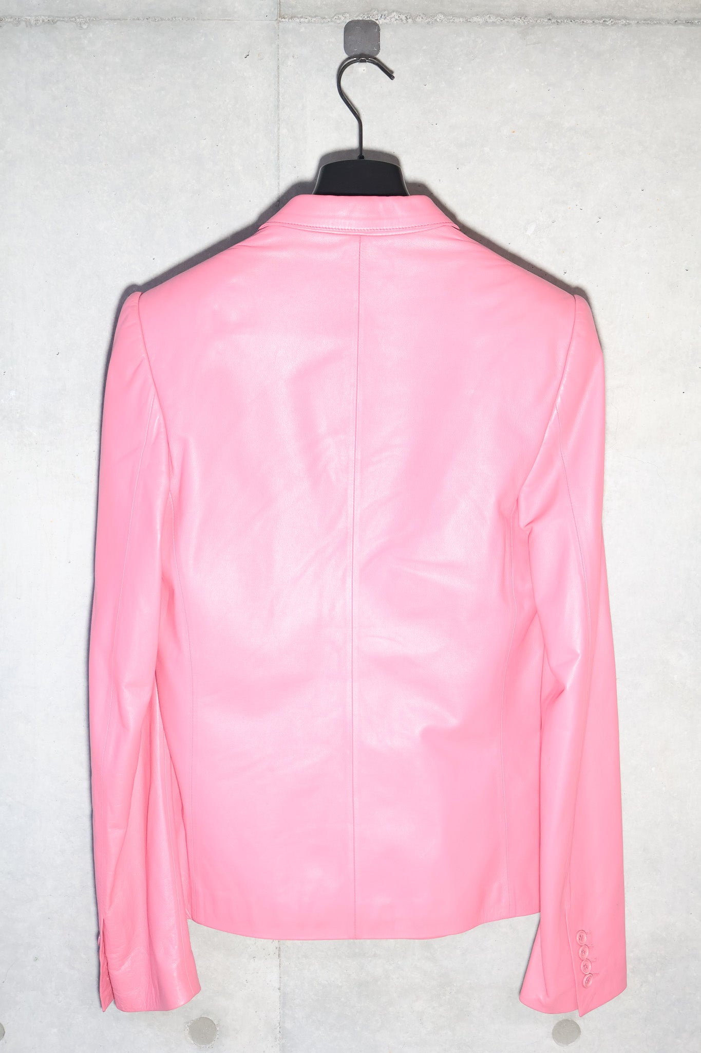 Dior Homme SS05 Runway Pink Leather 1B Blazer