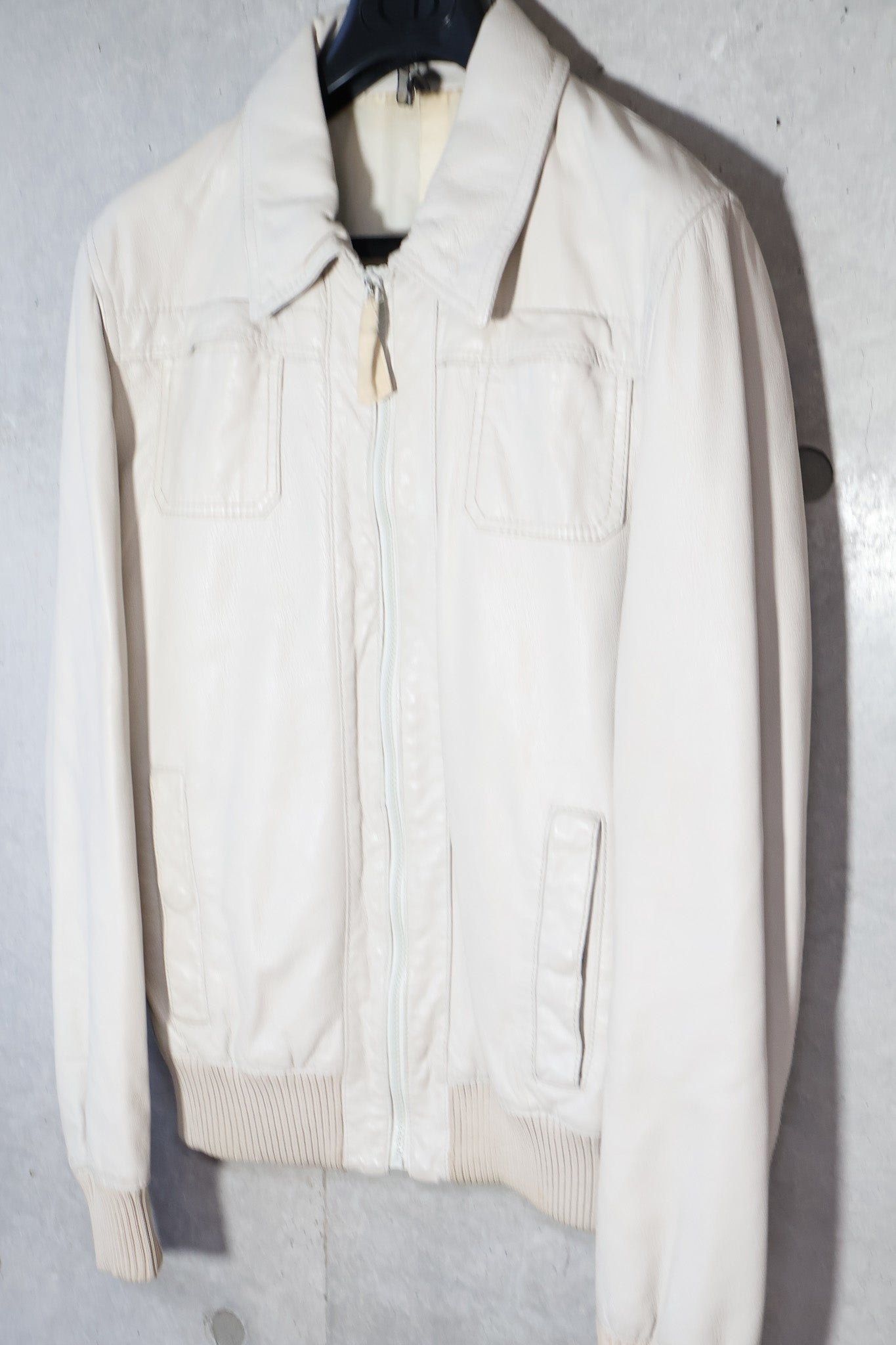 Dior Homme SS06 Multi Pocket White Leather Jacket