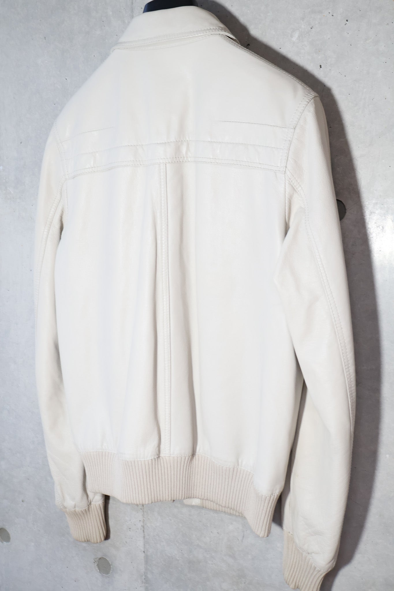 Dior Homme SS06 Multi Pocket White Leather Jacket