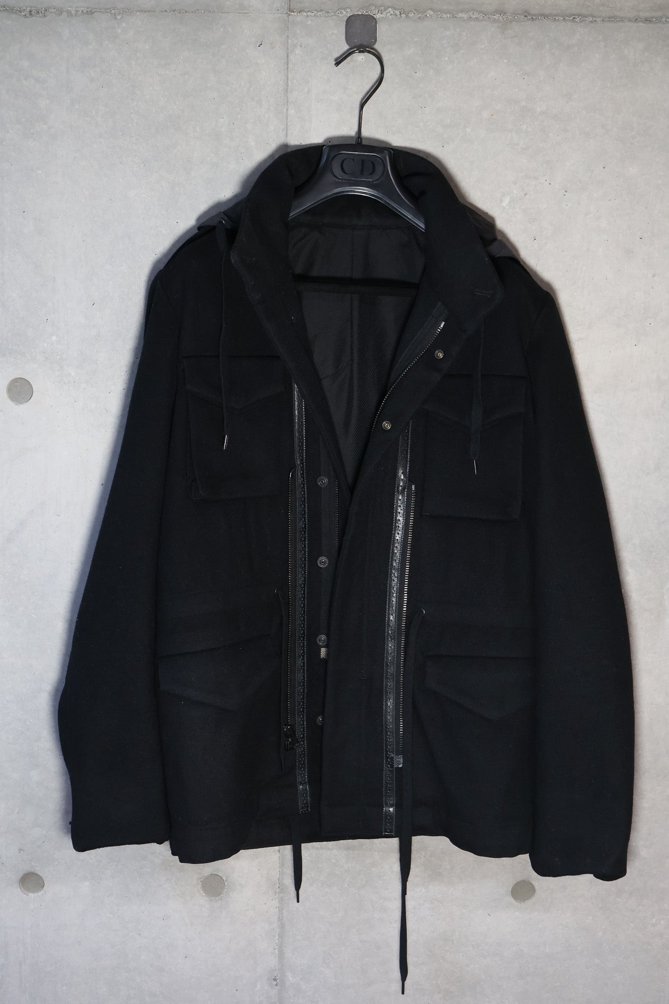 Number (N)ine AW06 Noir Hybrid Military Hooded Jacket