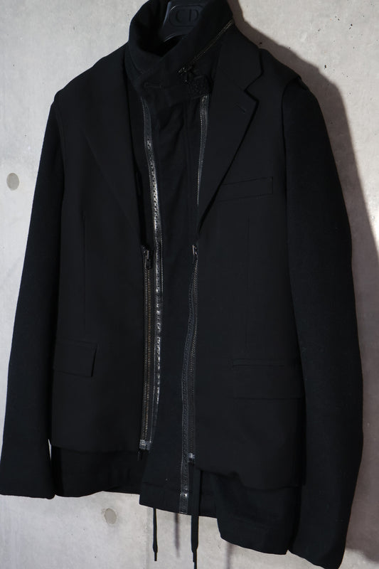 Number (N)ine AW06 Noir Hybrid Military Hooded Jacket