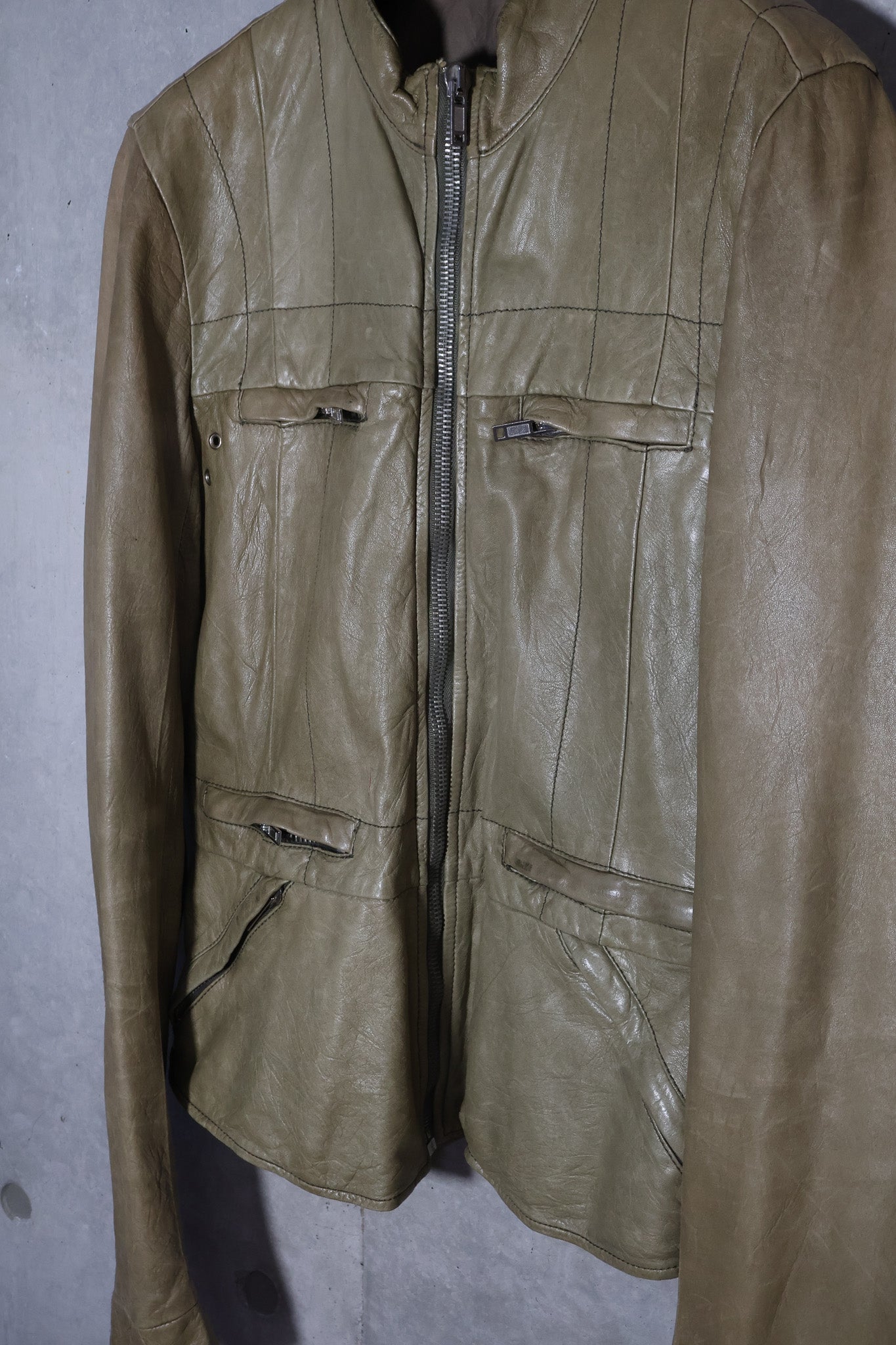 Rick Owens SS04 Runway Leather Jacket