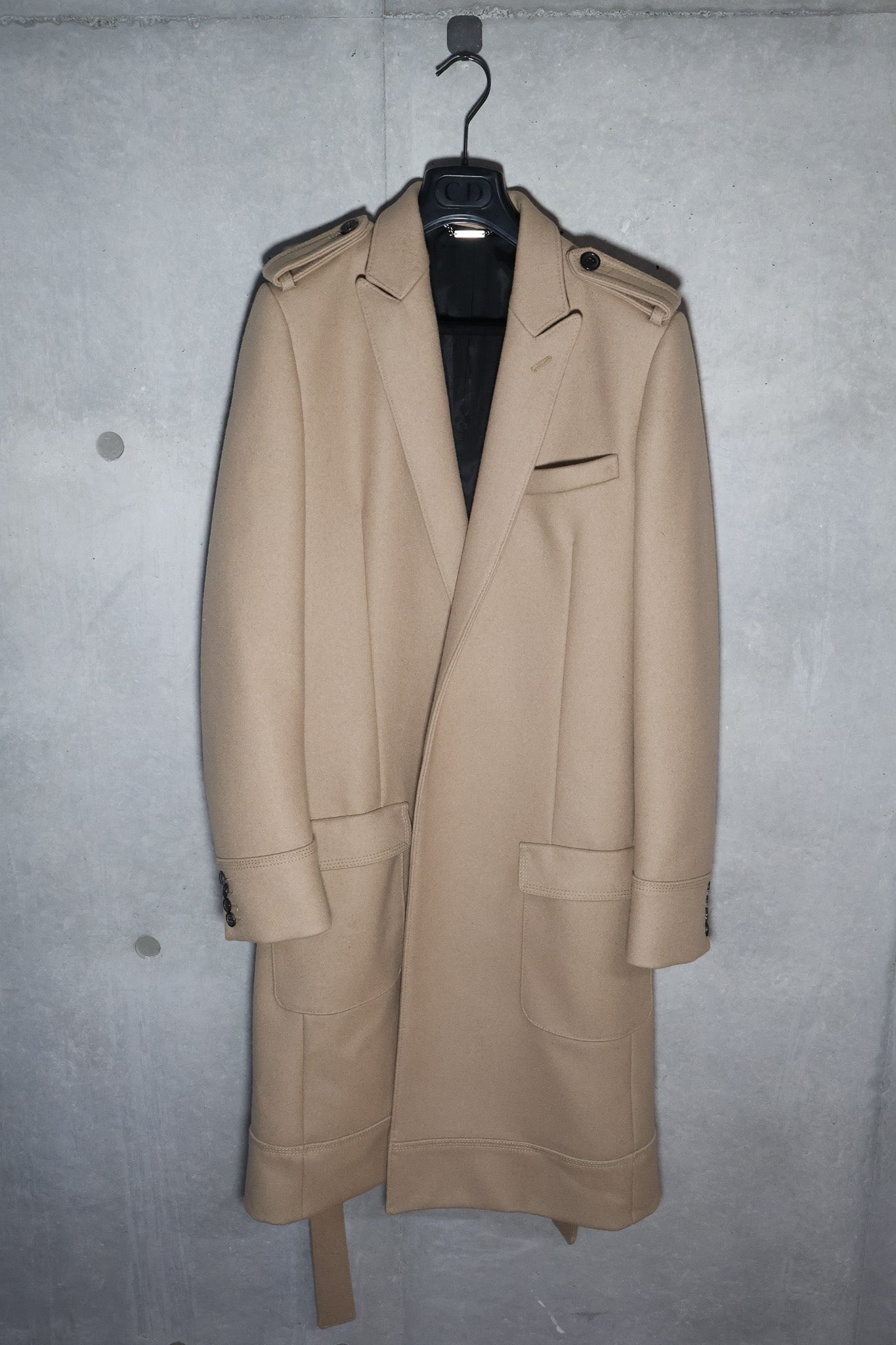 Dior Homme AW04 VOTC Runway Belted Wool Coat