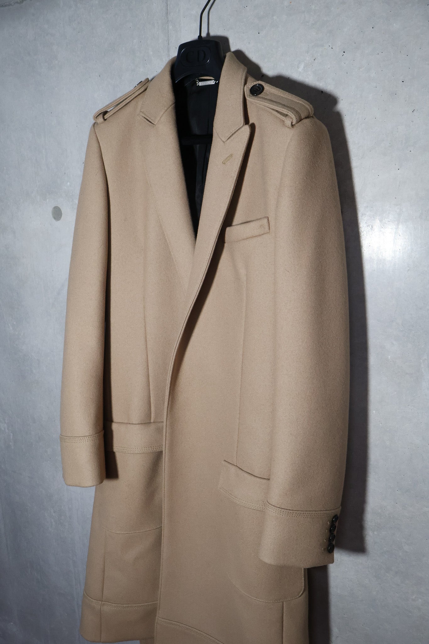 Dior Homme AW04 VOTC Runway Belted Wool Coat