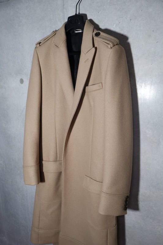 Dior Homme AW04 VOTC Runway Belted Wool Coat