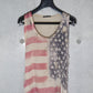 Balmain SS11 Burnished American Flag Pin Tank