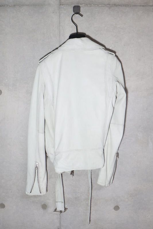 Hysteric Glamour White Perfecto Leather Jacket