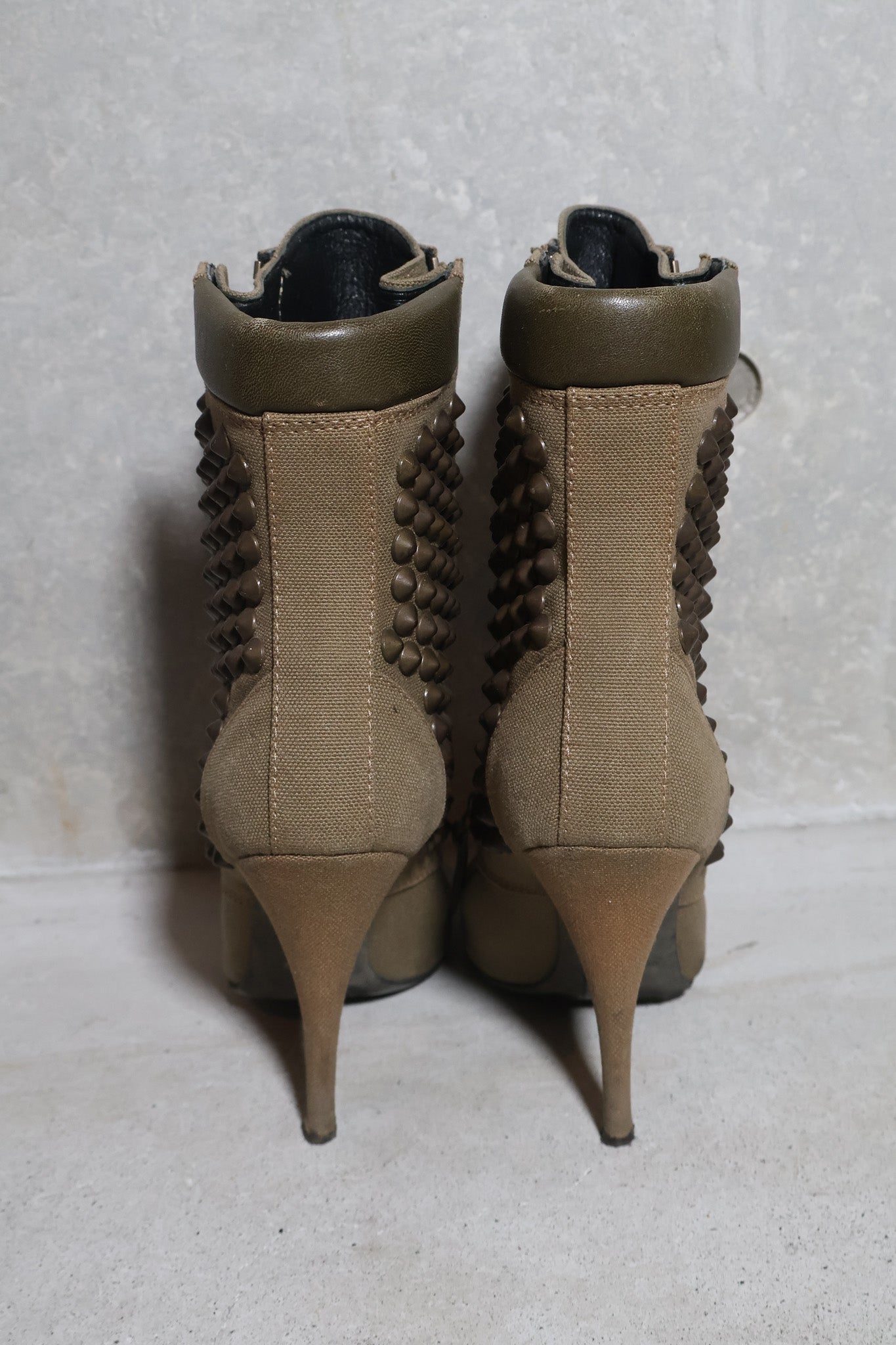 Balmain SS10 Studded Lace Heels