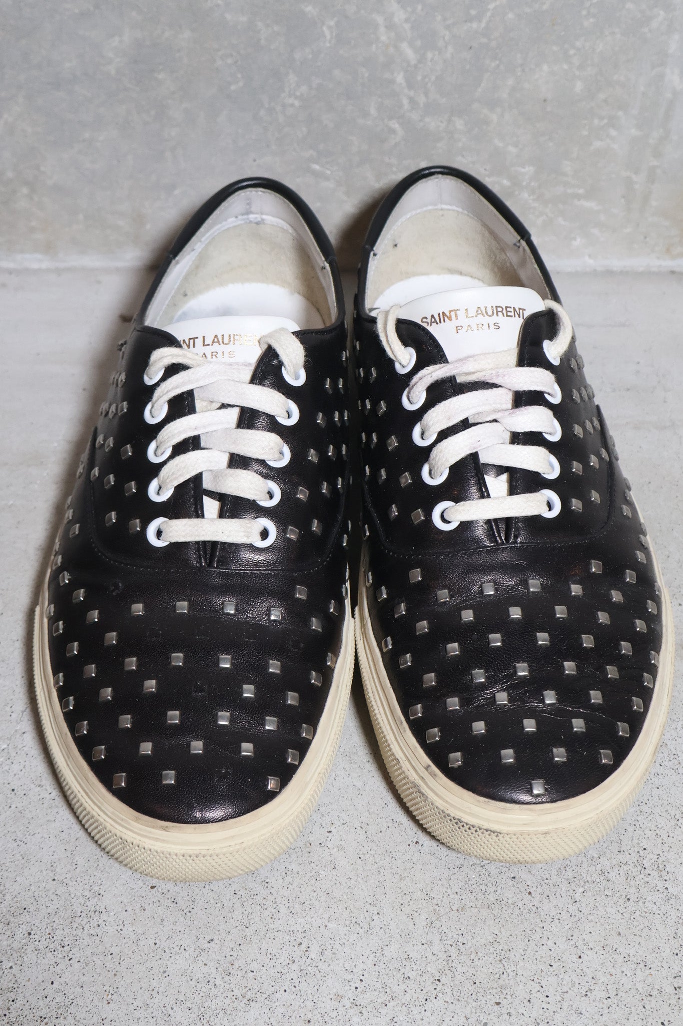 Saint Laurent Paris AW15 Leather Studded Sneakers