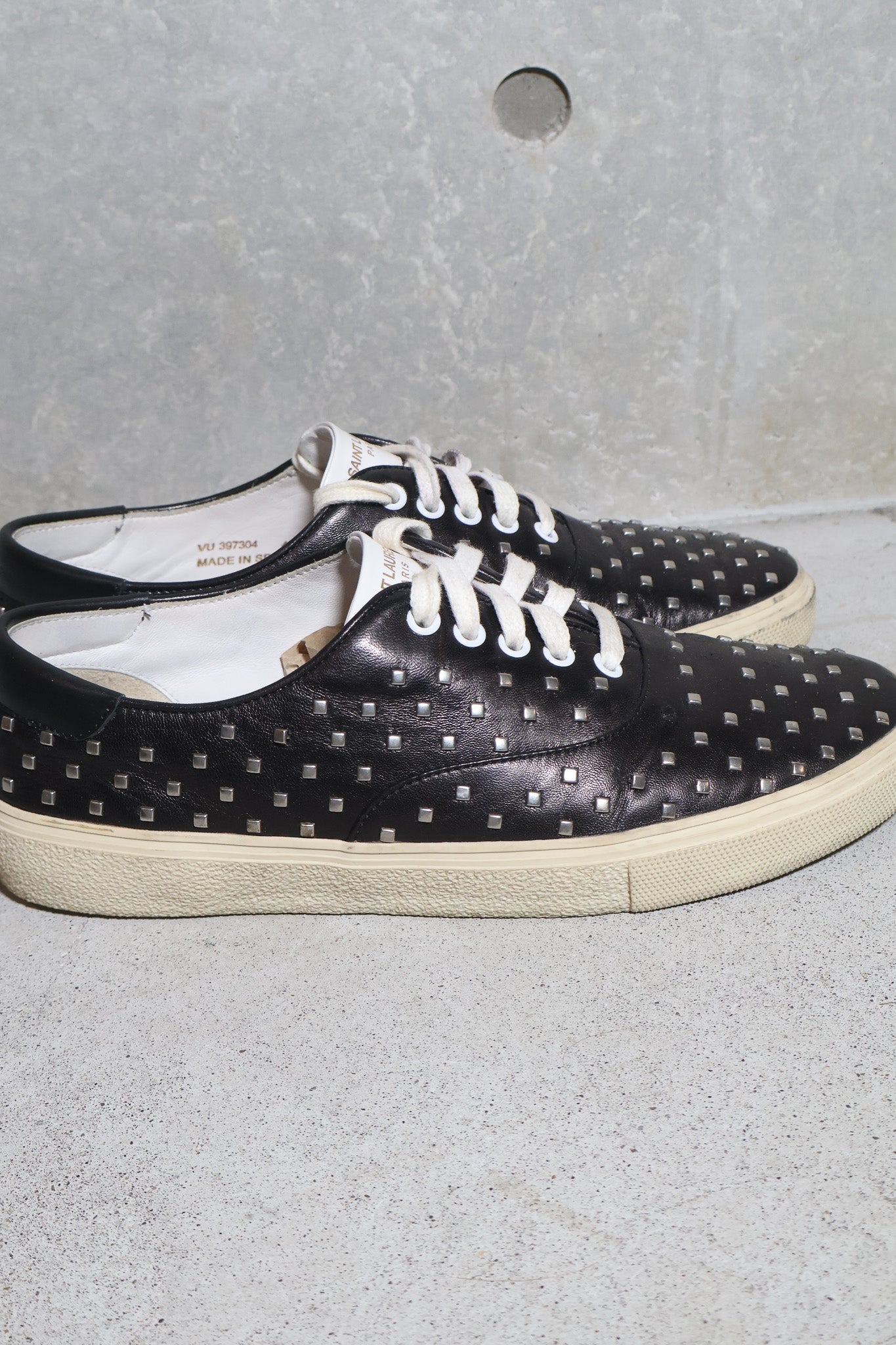 Saint Laurent Paris AW15 Leather Studded Sneakers