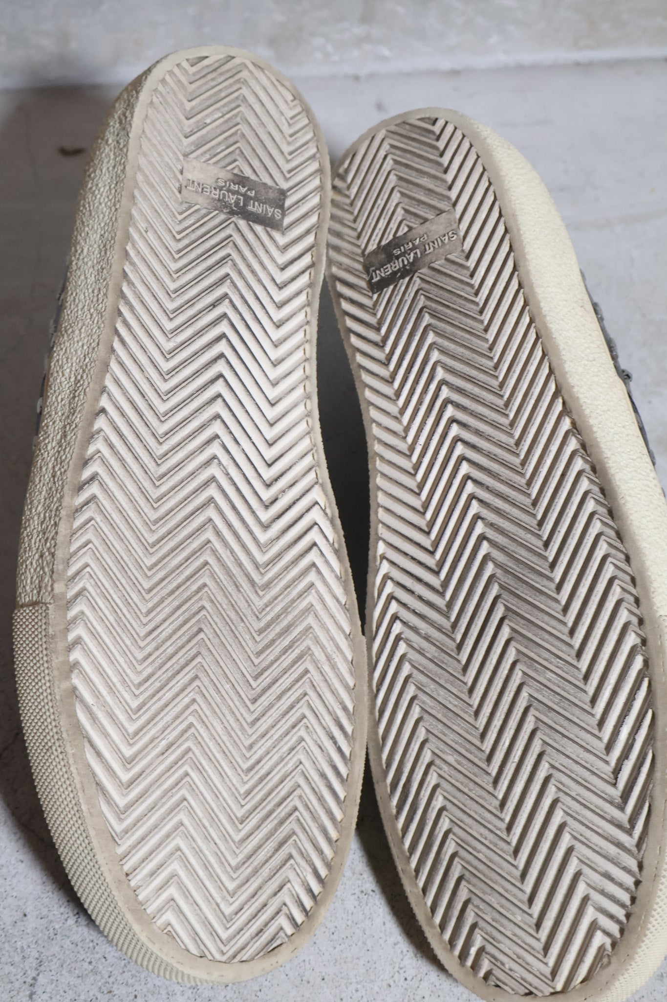 Saint Laurent Paris AW15 Leather Studded Sneakers