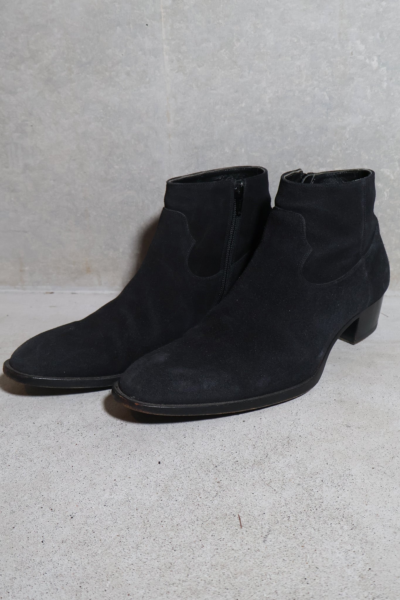 Saint Laurent Paris AW13 Suede Heeled Boots