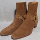Saint Laurent Paris AW16 Suede Harness Wyatt Boots