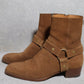 Saint Laurent Paris AW16 Suede Harness Wyatt Boots