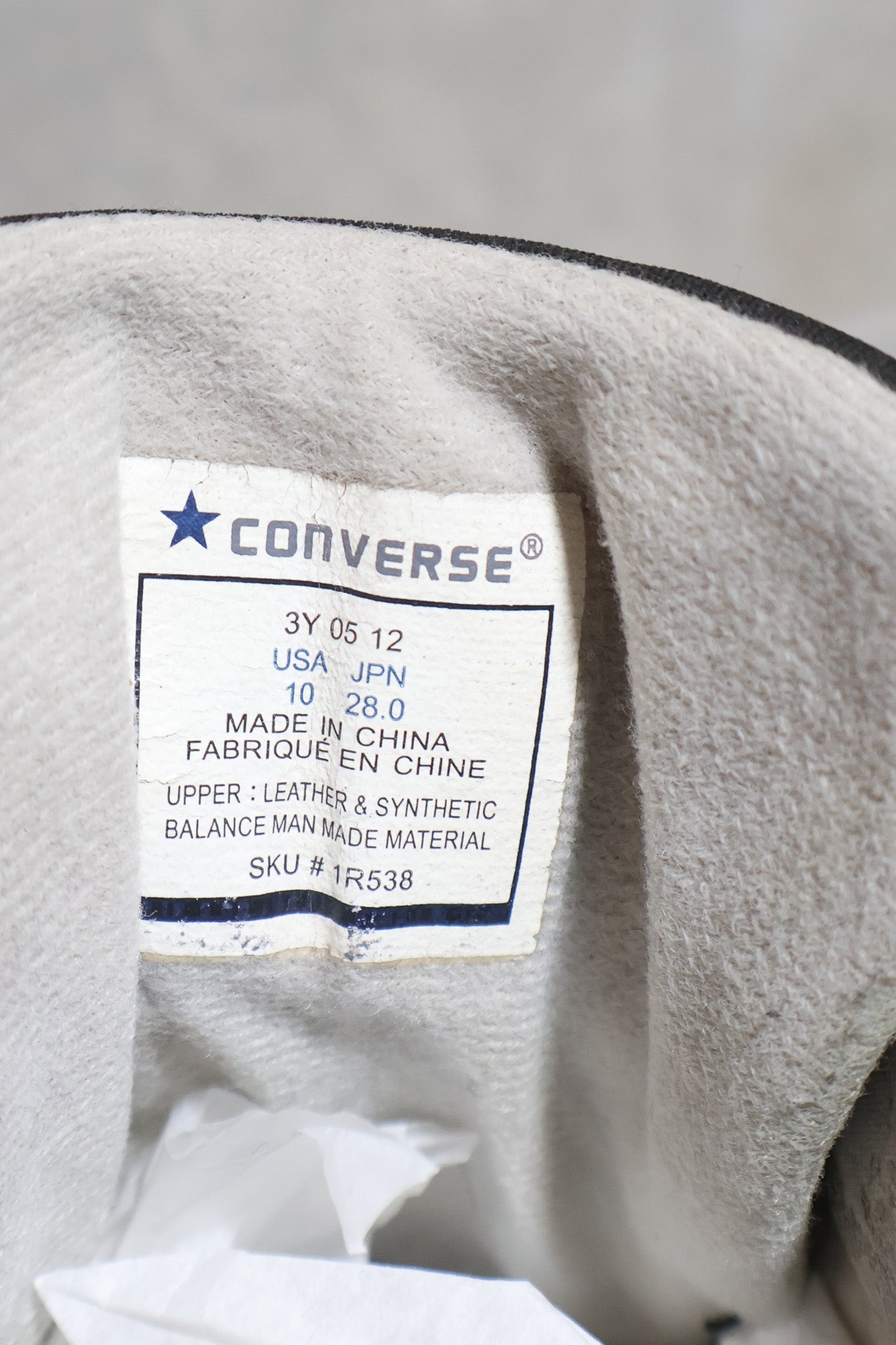 Number (N)ine SS06 Weapon Converse