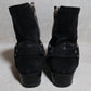Saint Laurent AW13 Suede Chain Harness Boots