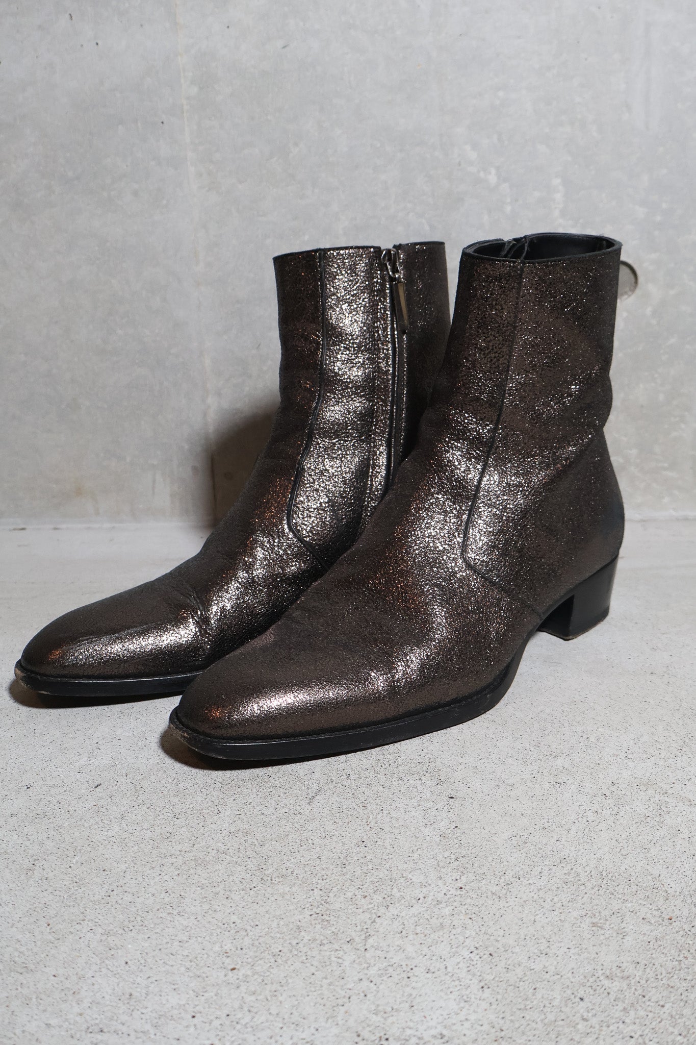 Saint Laurent AW16 Glitter Wyatt Boots