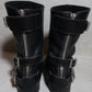 Balmain AW12 Campaign Buckled Shearling Engineer Boots