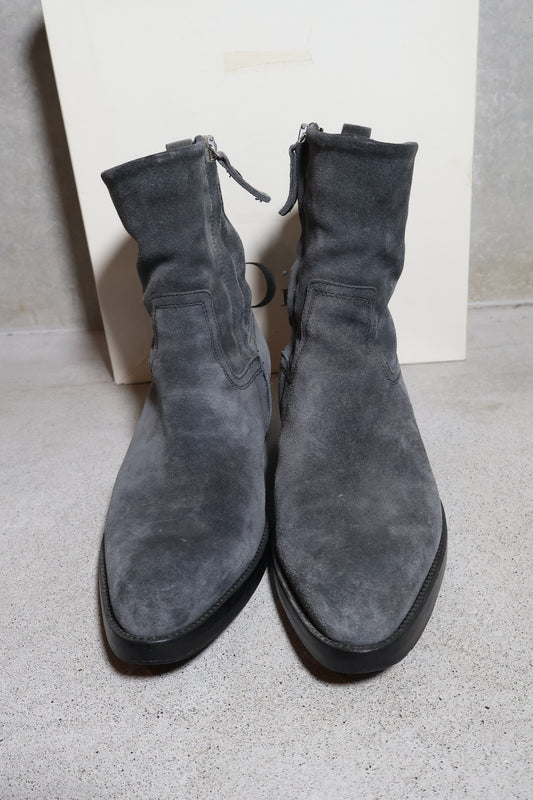 Dior Homme AW06 Suede Cuban Heel Western Boots