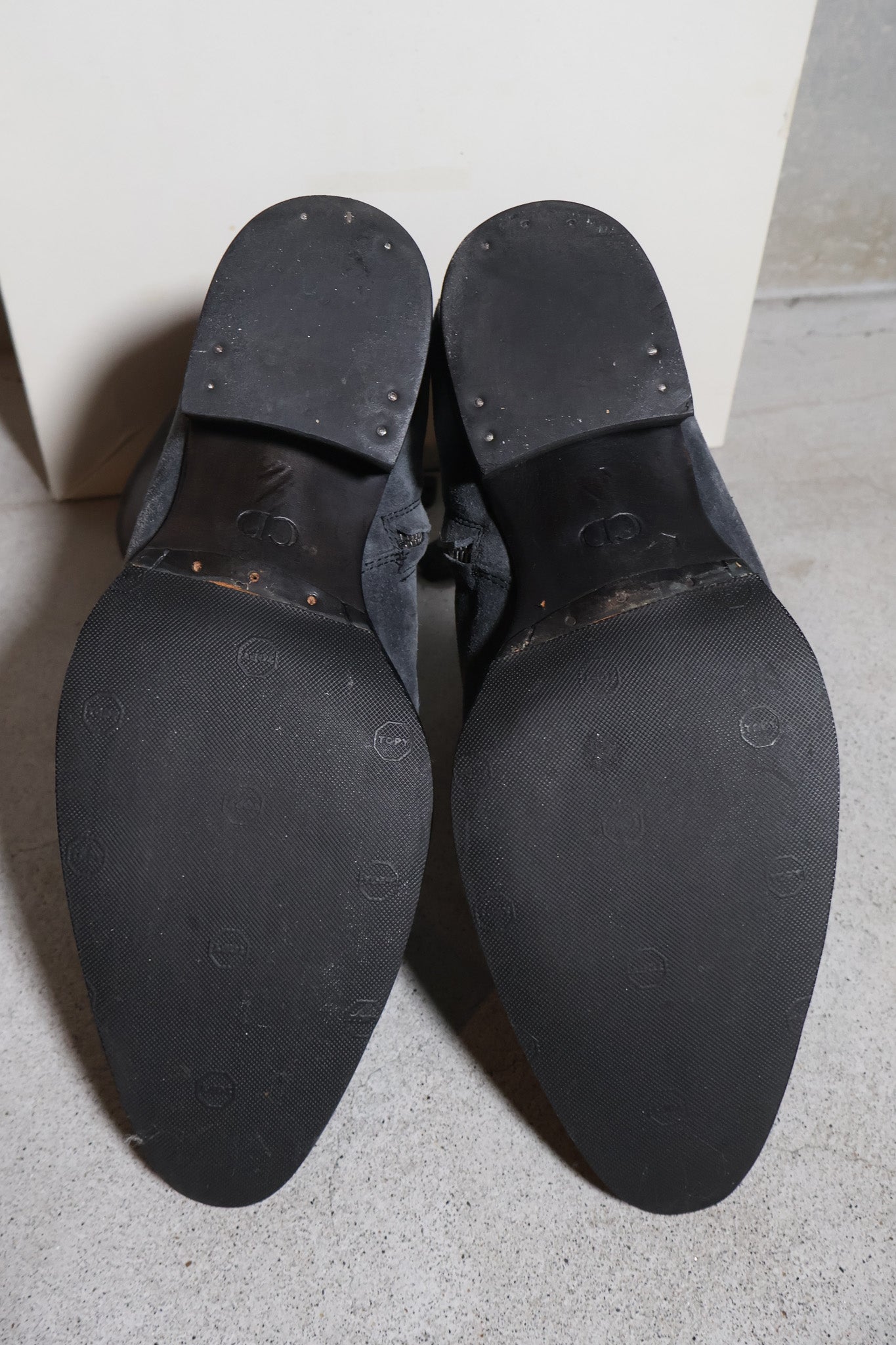Dior Homme AW06 Suede Cuban Heel Western Boots