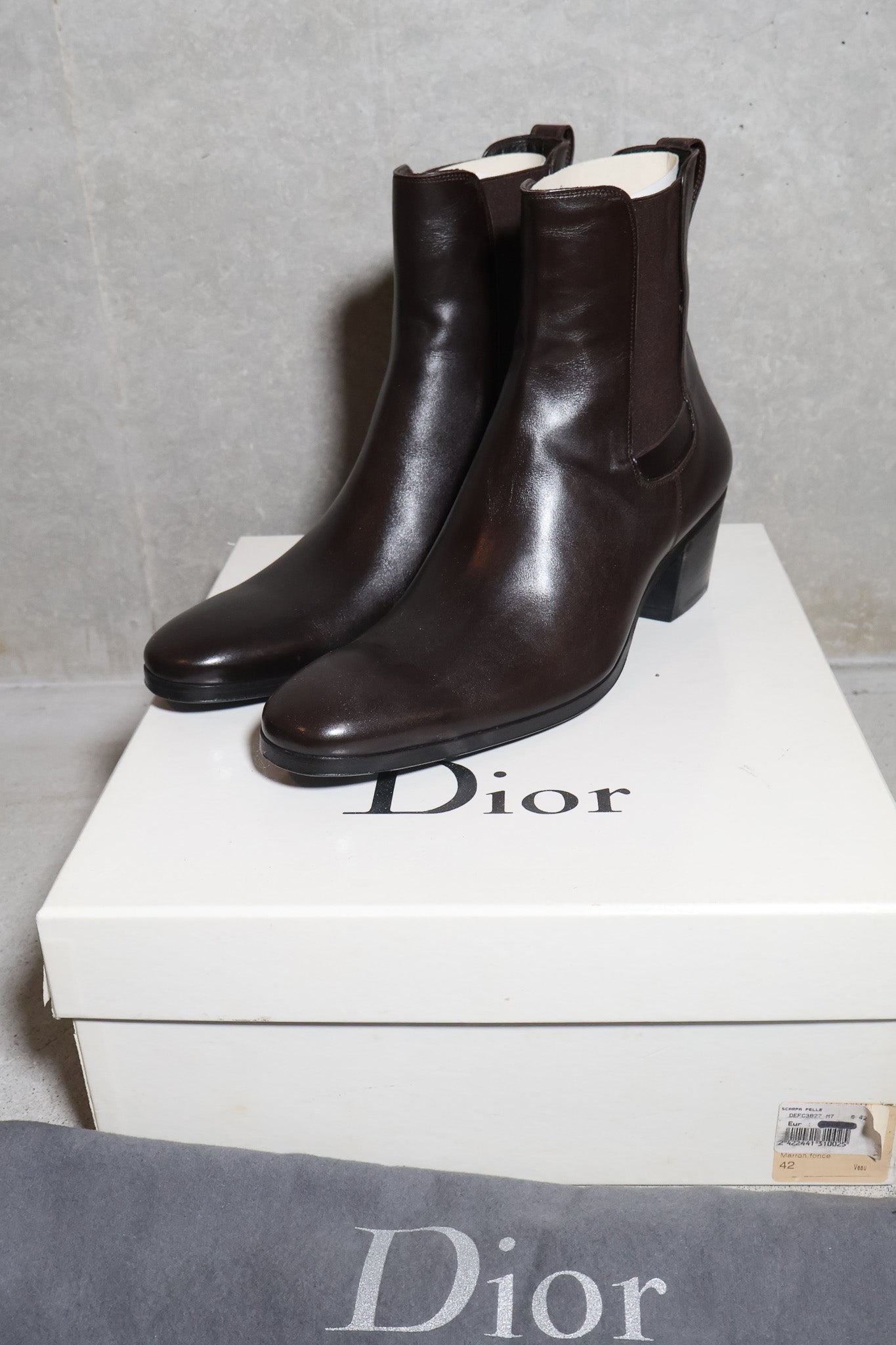 Dior Homme AW05 Runway 6.5 Cuban Heel Boots