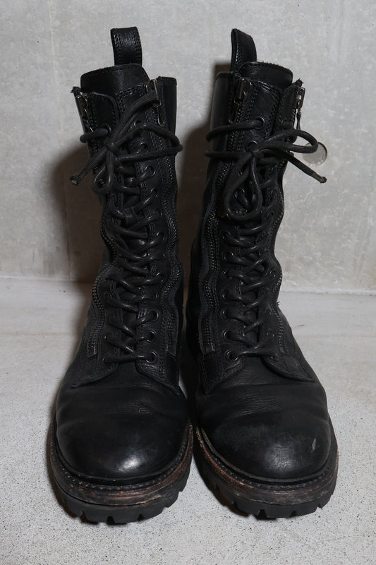 Julius SS14 Double Zip Combat Boots