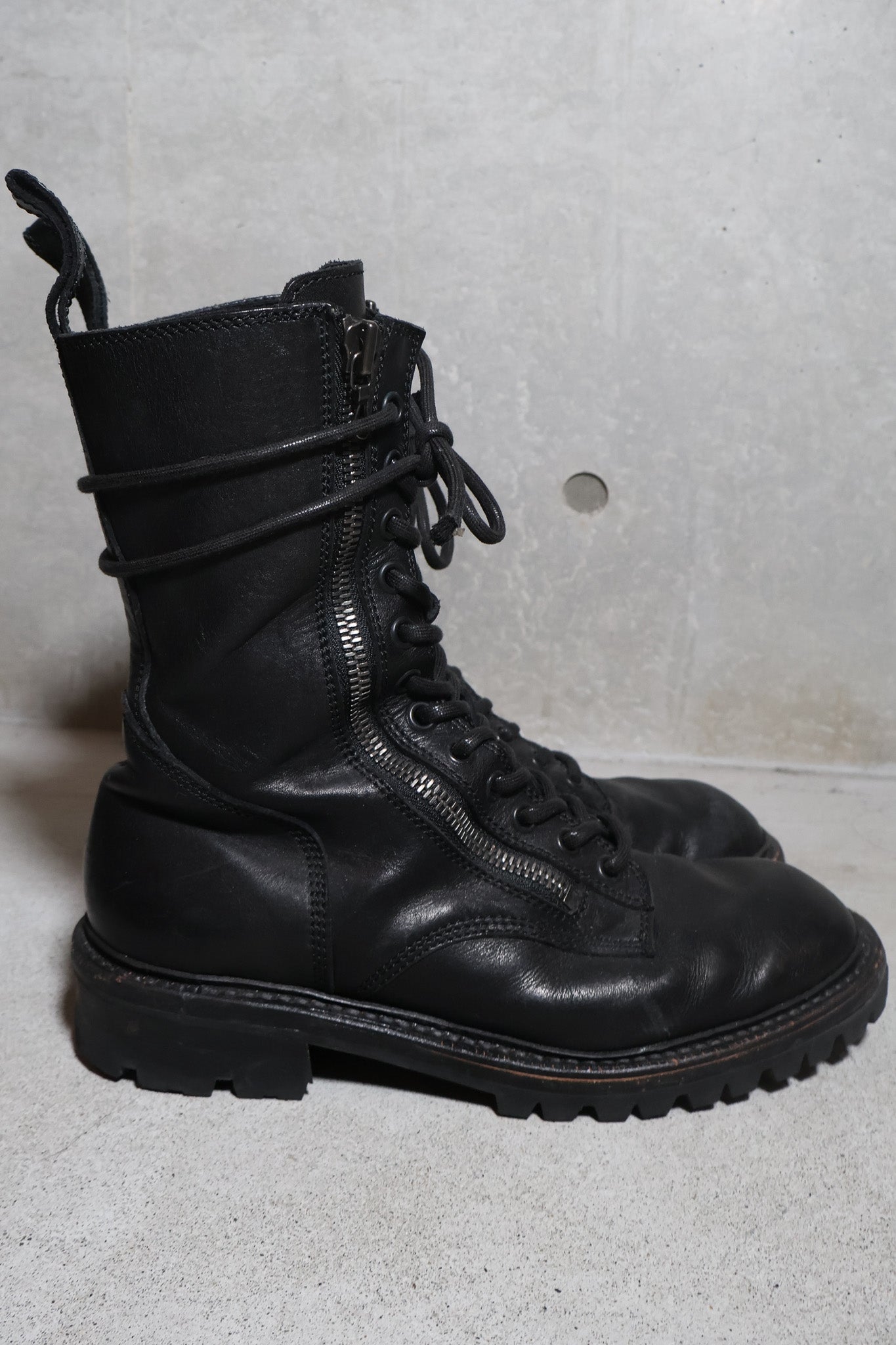 Julius SS14 Double Zip Combat Boots
