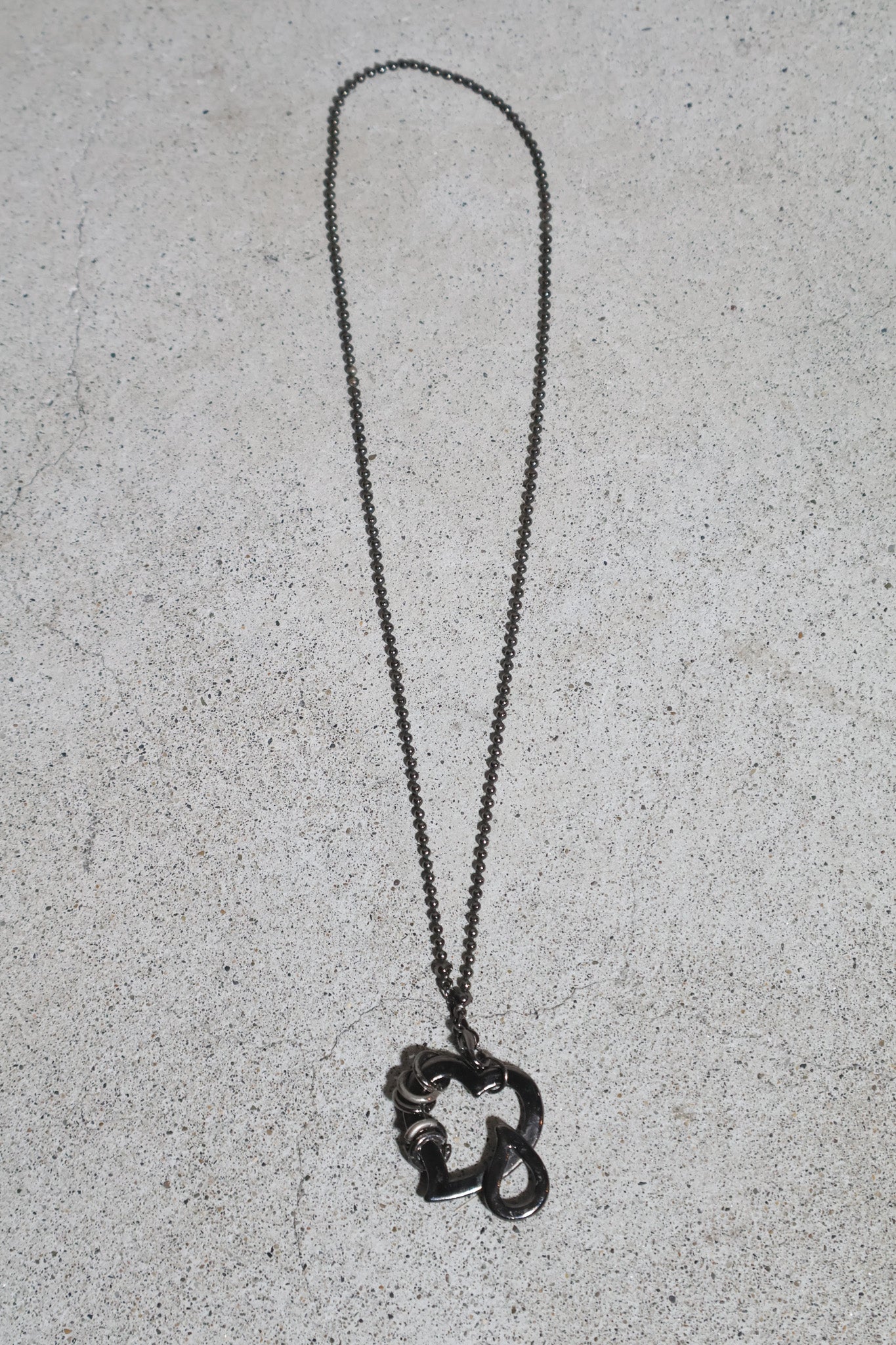 Number (N)ine AW03 Touch Me I'm Sick Crying Heart Necklace
