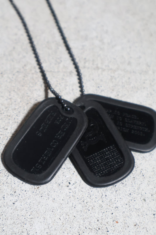 Undercover AW03 Paper Doll Dog Tag Necklace