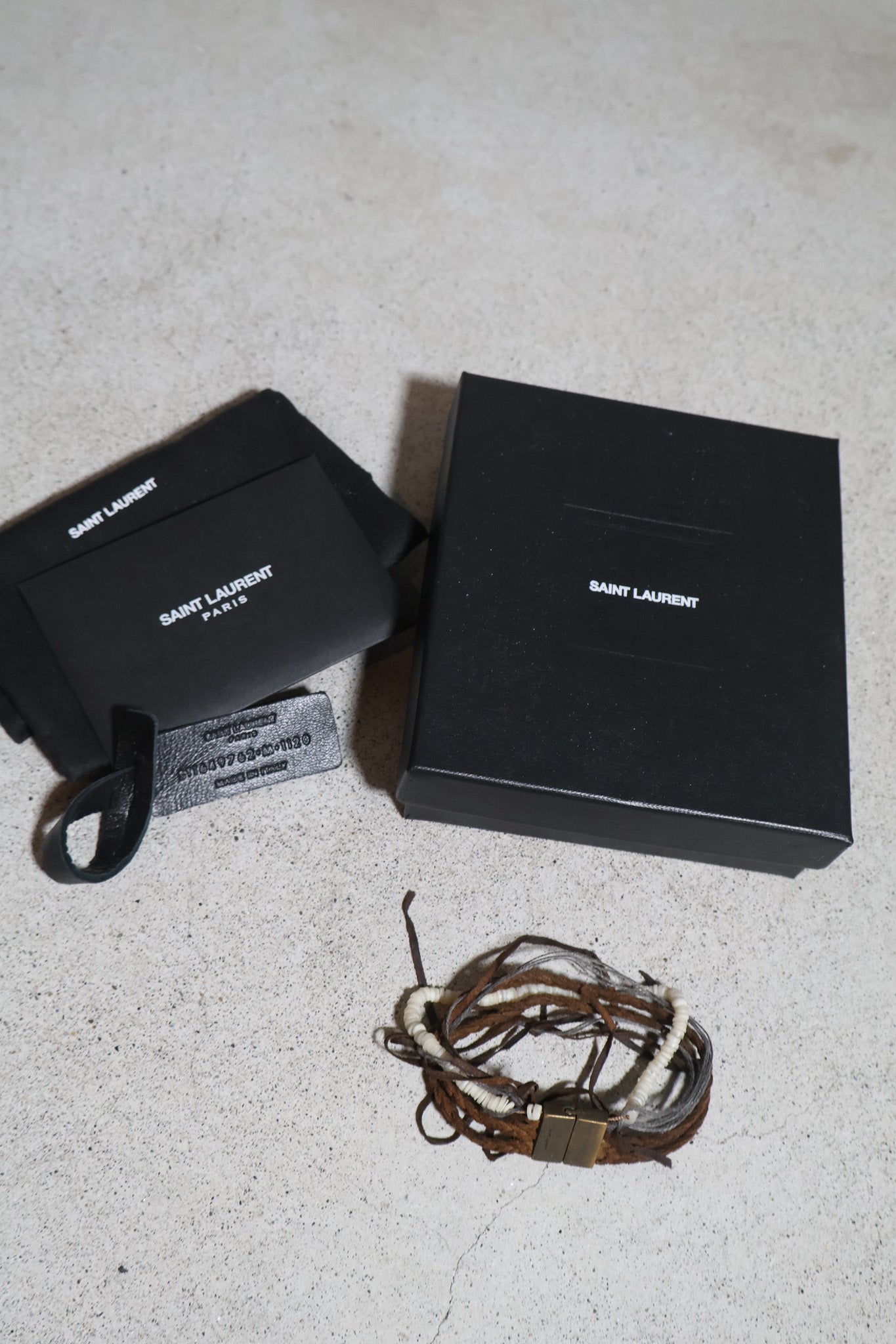 Saint Laurent SS21 Multi Band Rope Bracelet