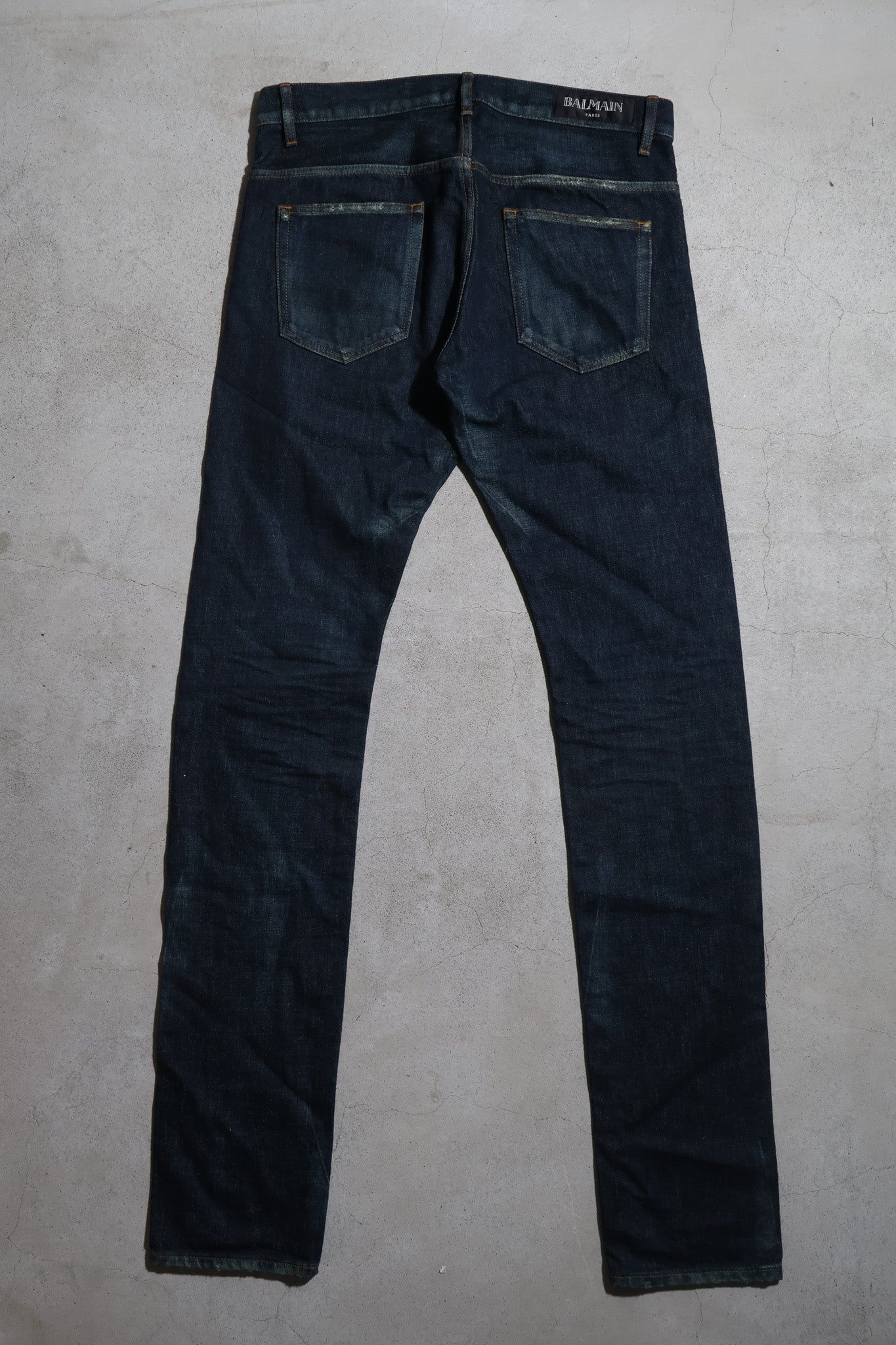 Balmain SS13 J-Cut Washed Denim
