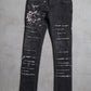 Hysteric Glamour Paint Splatter Crash Denim